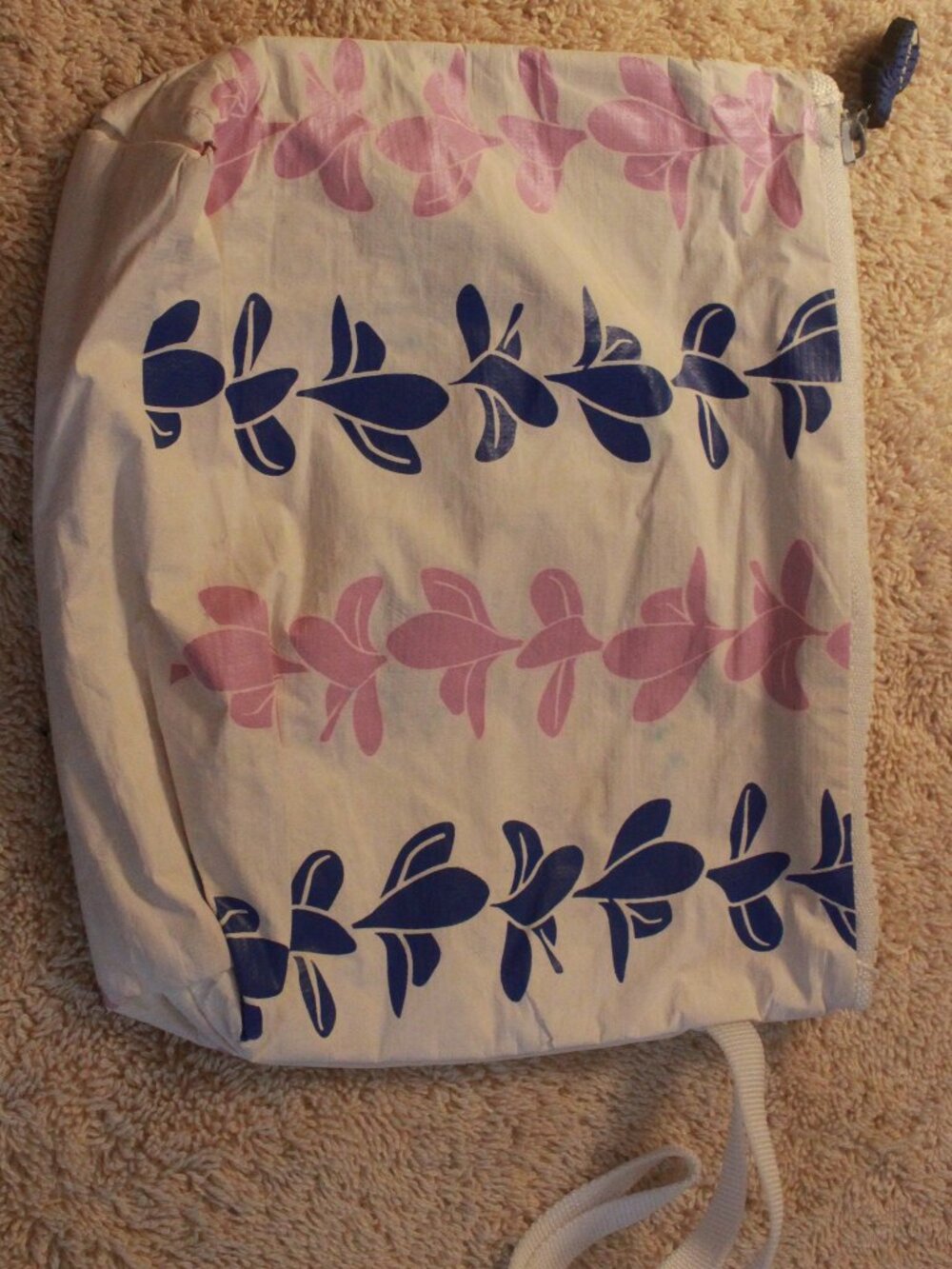 ALOHA Collection Pink & Navy Floral Zip Pouch
